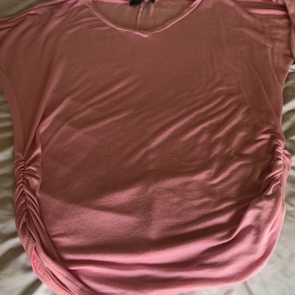 Made by Johny Pink Women's V-Neck Top - Large - Picture 3 of 4